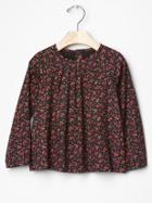 Gap Print Pleated Top - Floral Print