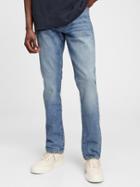 Slim Taper Straight Leg Jeans With Washwell3