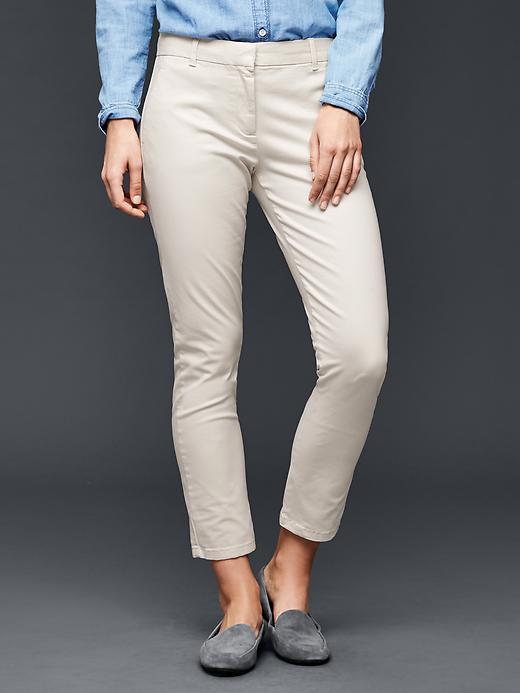 Gap Women Skinny Cropped Pants - Soft Ivory