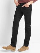 Gap Men Selvedge Slim Fit Jeans Stretch - Black