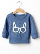 Gap Bunny Face Sweatshirt - Blue Heather