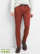 Gap Vintage Wash Skinny Fit Khakis Stretch - Red Hawk
