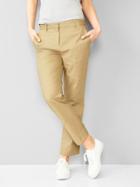Gap Women Tailored Crop Pants - Cargo Khaki