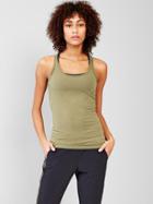 Gap Women Gapfit Breathe Heathered Tank - Green Khaki
