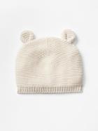 Gap Knit Bear Hat - French Vanilla