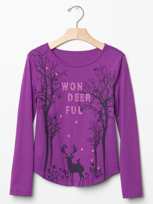 Gap Embellished Graphic Tee - Wild Violet
