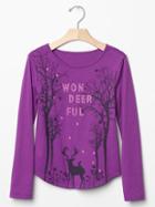 Gap Embellished Graphic Tee - Wild Violet