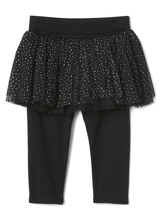 Gap Glitter Tutu Stretch Jersey Leggings - Black