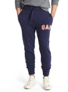 Gap Men Textured Logo Sweats - Dark Night