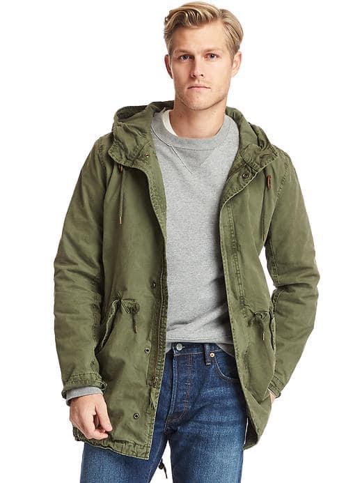 Gap Women Fishtail Parka - Desert Cactus