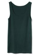 Gap Women Scoop Neck Tank - Campus Green