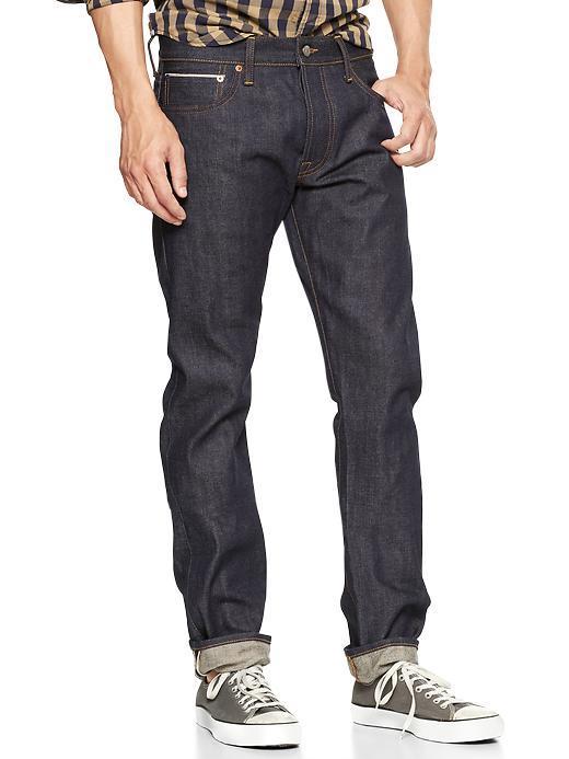 Gap 1969 Japanese Selvedge Authentic Skinny Fit Jeans - Raw