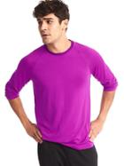 Gap Aeromesh Crewneck Long Sleeve T Shirt - Fuchsia Shock