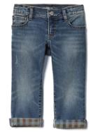 Gap 1969 High Stretch Brushed Denim Slim Jeans - Dark Indigo