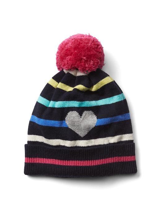 Gap Intarsia Heart Stripe Beanie - Multi