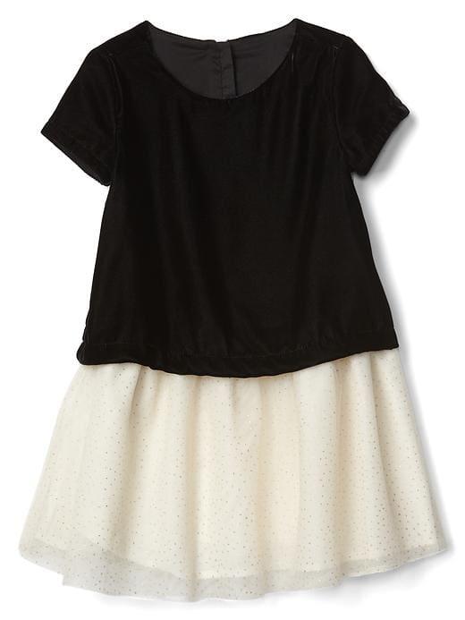 Gap Velvet Layer Tutu Dress - True Black
