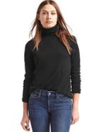 Gap Women Merino Wool Turtleneck Sweater - True Black