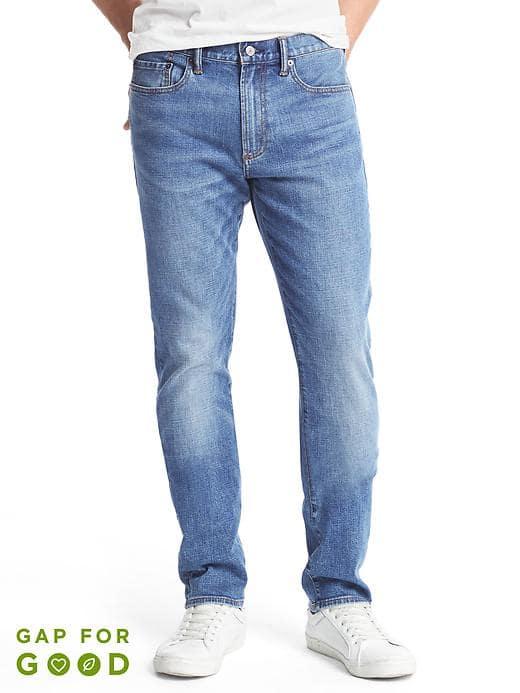 Gap Men Washwell Slim Fit Jeans - Medium Indigo