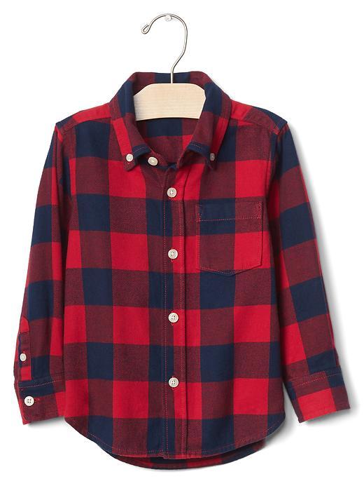 Gap Buffalo Plaid Button Down Shirt - Pure Red