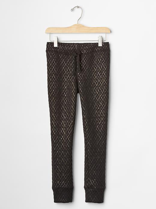 Gap Metallic Chevron Sweats - True Black