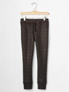 Gap Metallic Chevron Sweats - True Black