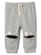 Gap Monster Knee Knit Pants - Light Heather Gray