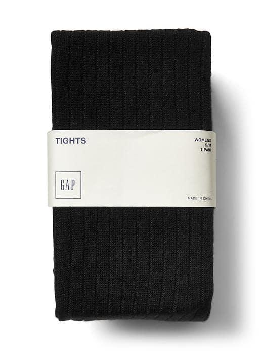 Gap Women Cozy Ribbed Sweater Tights - True Black
