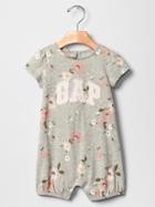 Gap Floral Logo One Piece - Gray