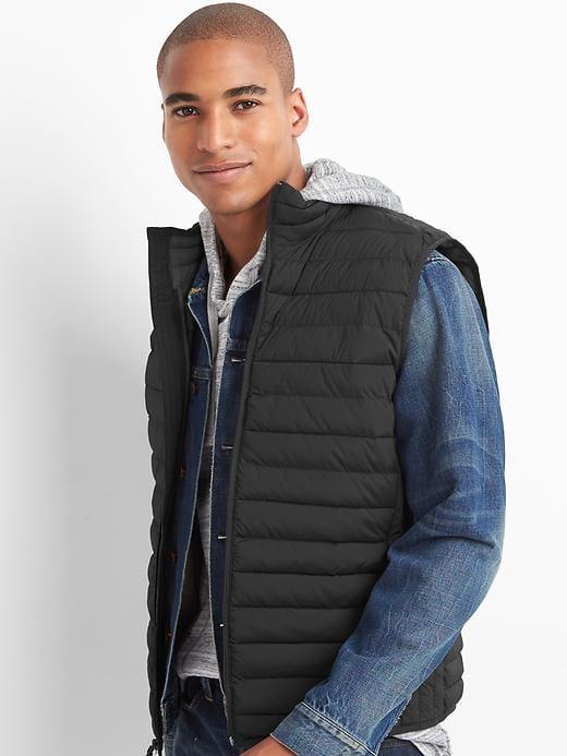 Gap Men Coldcontrol Puffer Vest - True Black