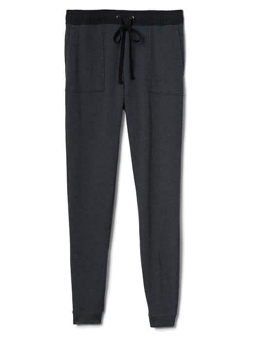 Gap Women French Terry Utility Joggers - Washed Black