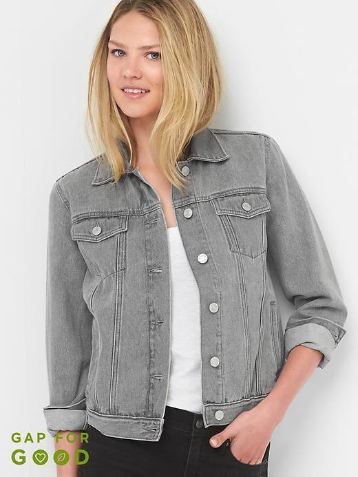 Gap Denim Icon Jacket - Washed Grey