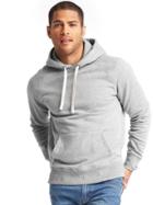 Gap Men Fleece Pullover Hoodie - New Heather Grey