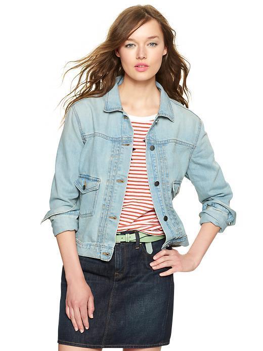 Gap 1969 Drop Pocket Denim Jacket - Rosewood Wash