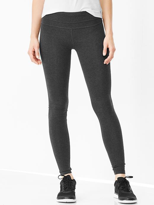Gap Gapfit Gfast Cotton Leggings - Charcoal Heather