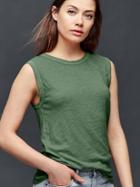 Gap Muscle Tank - Cool Olive