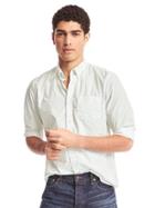 Gap Men True Wash Dot Standard Fit Shirt - New Off White