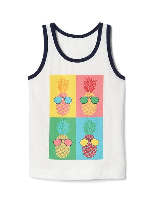 Gap Graphic Slub Tank - New Off White