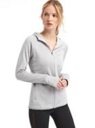 Gap Women Orbital Fleece Zip Hoodie - Light Grey