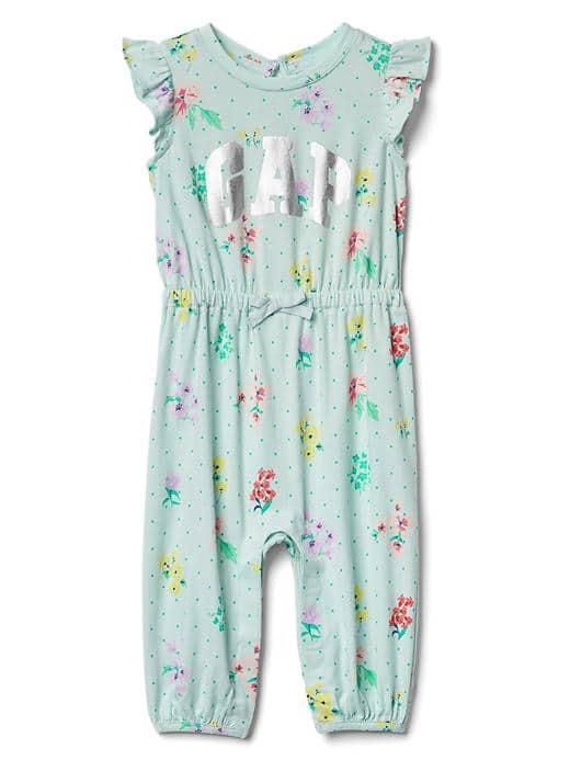 Gap Logo Floral Flutter One Piece - Stillwater