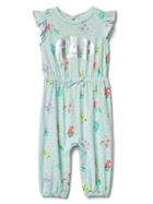 Gap Logo Floral Flutter One Piece - Stillwater