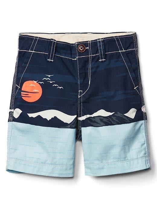 Gap Mountains Flat Front Shorts - Elysian Blue