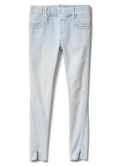 Gap Women 1969 Studded High Stretch Jeggings - Snow Wash