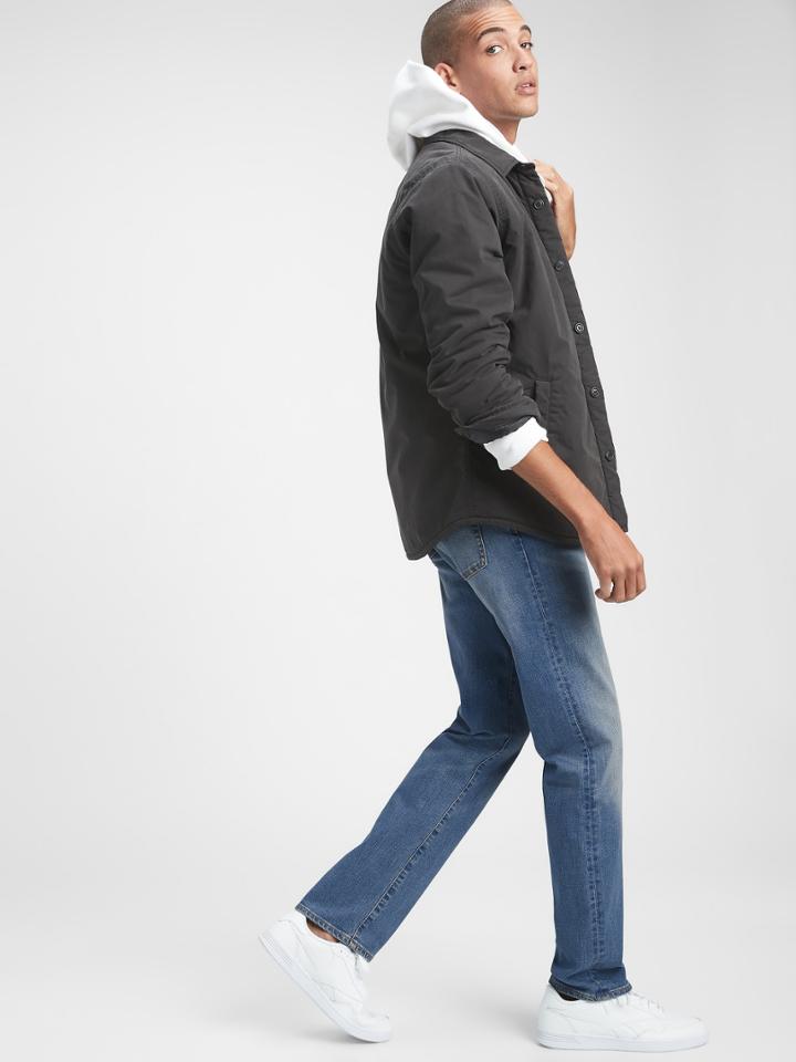 Gapflex Straight Jeans With Washwell