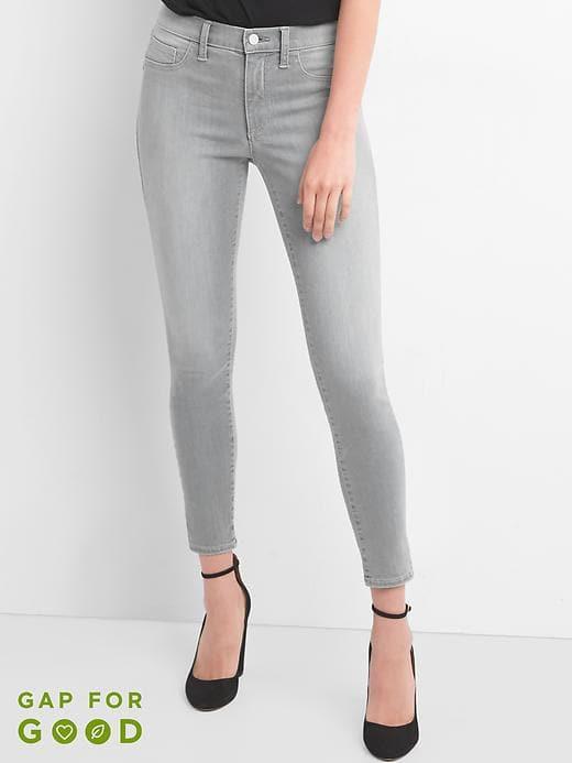 Gap Mid Rise Easy Jeggings - Grey Denim