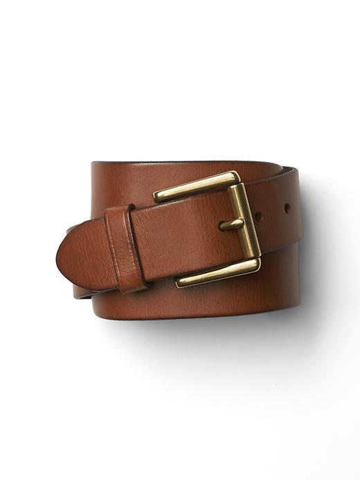 Gap Men Roller Buckle Denim Belt - Papaya