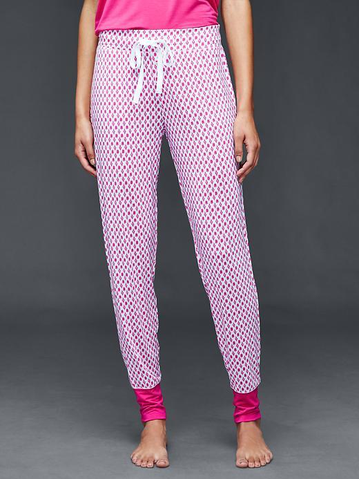 Gap Women Modal Mix And Match Joggers - Ikat Flwr Fuchsia