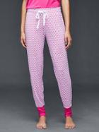 Gap Women Modal Mix And Match Joggers - Ikat Flwr Fuchsia
