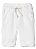 Gap Linen Blend Pull On Pants - White