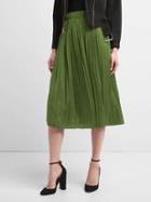 Gap Women Pleated Midi Skirt - Deep Cedar Green