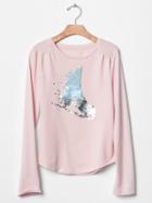 Gap Sparkle Graphic Tee - Misty Rose